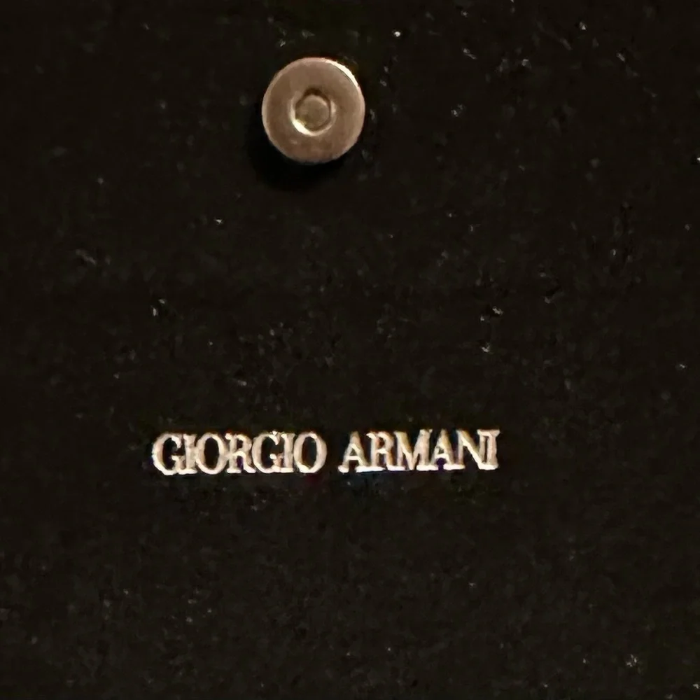 Giorgio Armani Elegant Black Glasses Semi-Hard Case Only